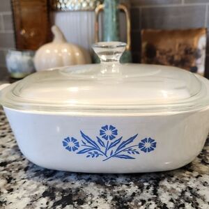 Blue corningware 1 qt.